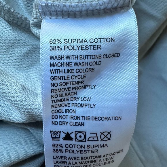 Tommy Bahama Via Del Sands Half-Zip Sweatshirt Size M in Light Grey - Picture 11 of 11